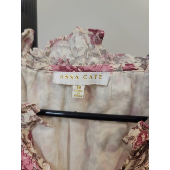 Anna Cate Womens Floral Maxi Sundress Sleeveless Zip Cotton Size M Multicolor - Picture 4 of 7